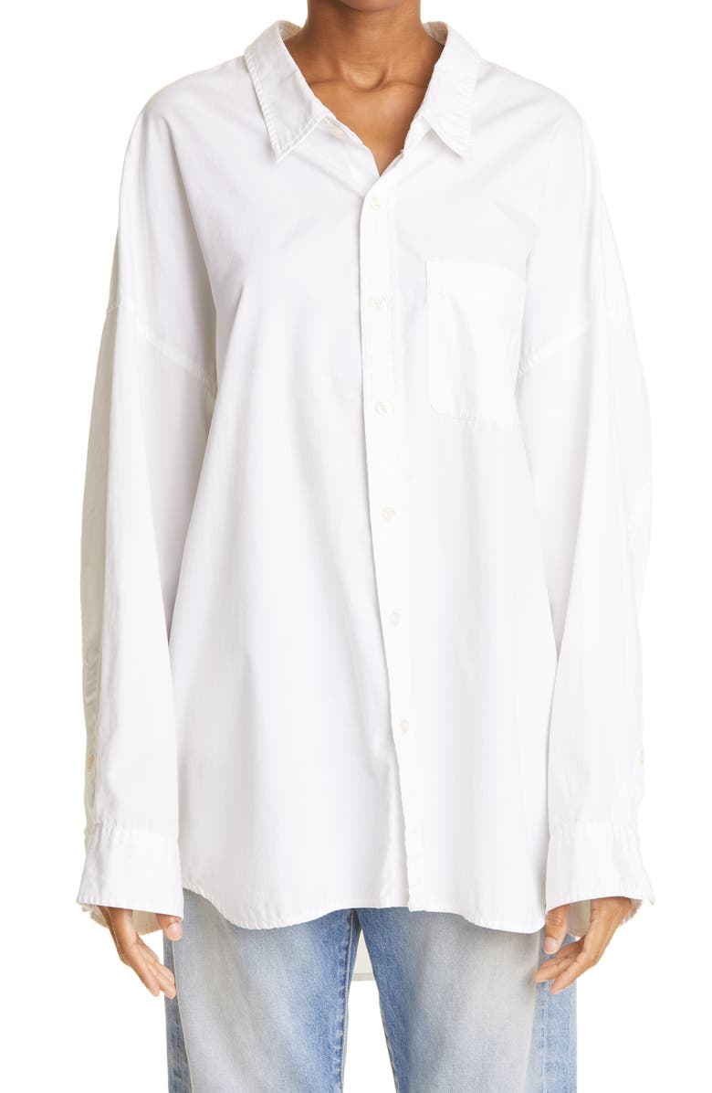 Oversize Oxford Button-Up Shirt