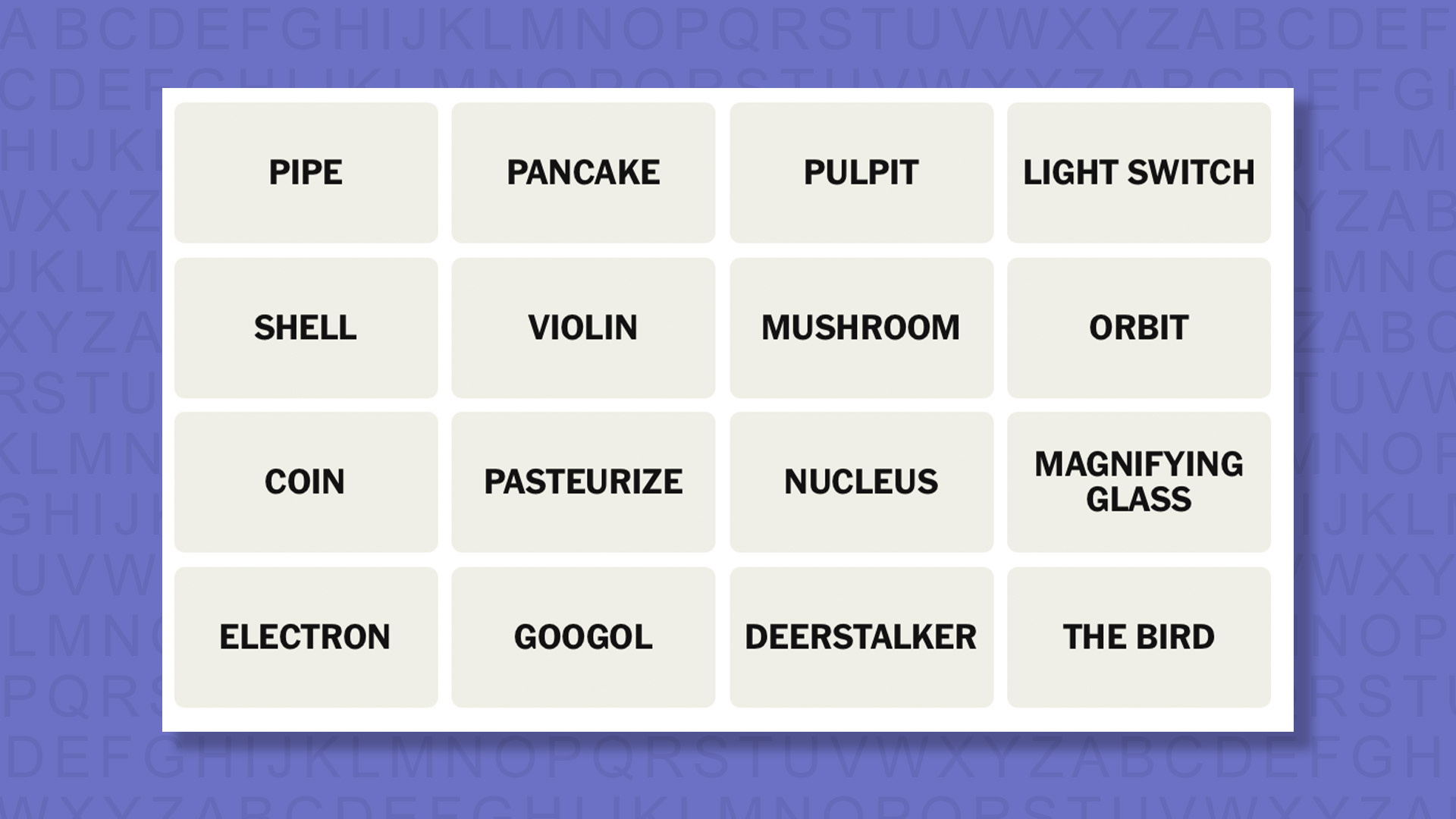 NYT Connections hints for game 1029 on a purple background