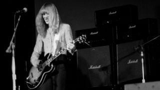 Alex Lifeson performing as Rush at the Beacon Theatre, November 5, 1974, in New York, NY