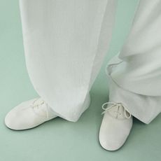 Zara model wearing the jazz shoe trend
