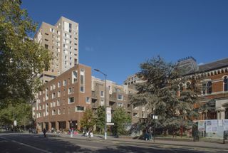 exterior of Orchard Gardens, Elephant Park, London by Panter Hudspith Architects