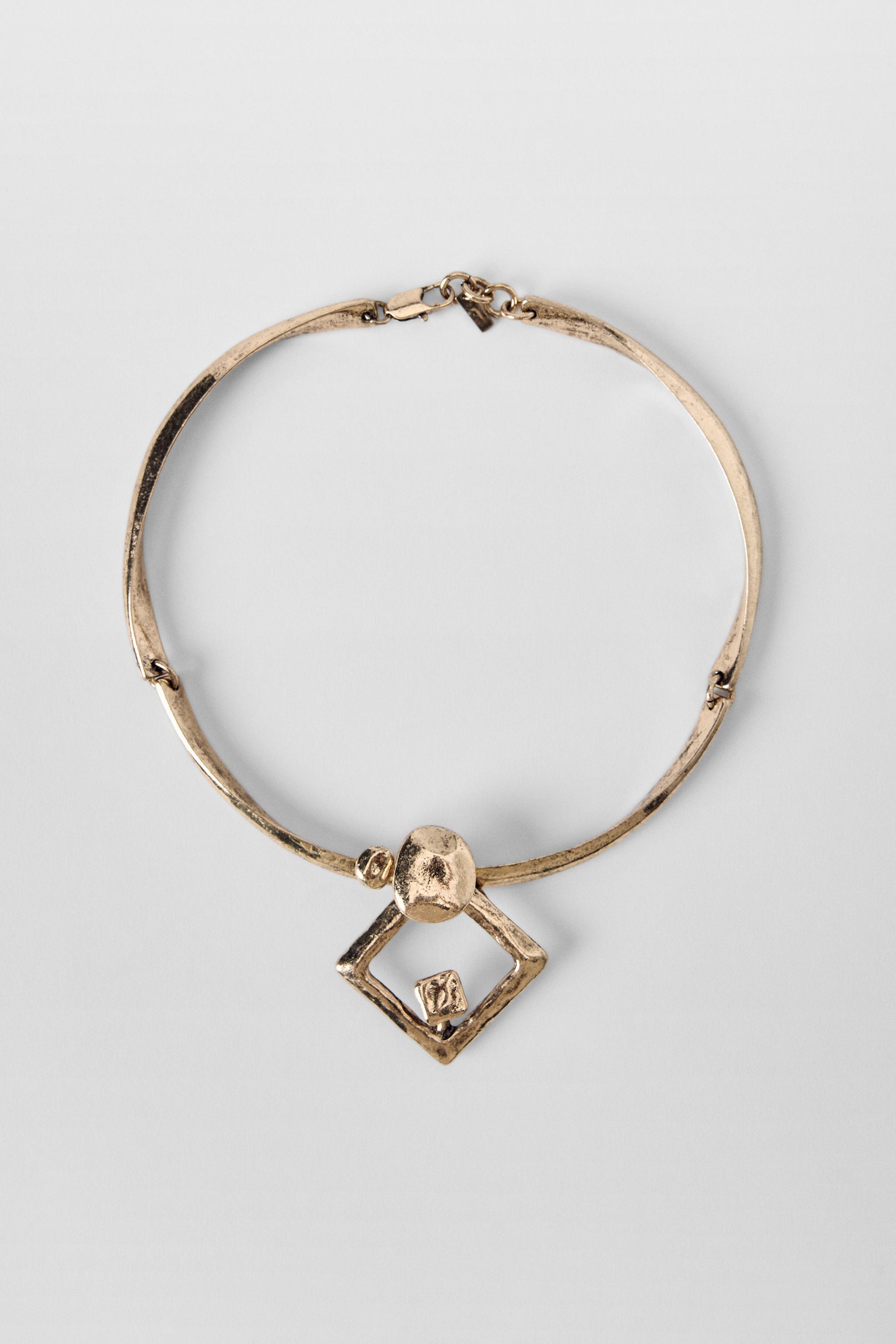 Articulated Metal Piece Necklace Kate Moss X Zara