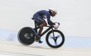 Kadeena Cox on her way to winning the C5 500m time trial. Photo: OnEdition