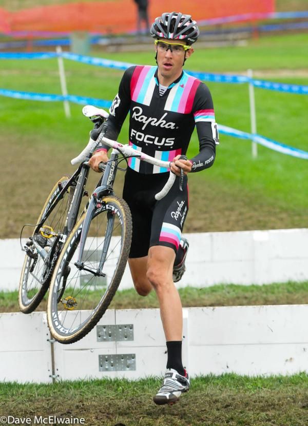 Chris Jones (Rapha Focus) racing in the top ten