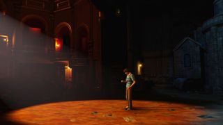 A screenshot from Ghost Town captured on a Meta Quest 3 when your brother was in the spotlight just before he went missing