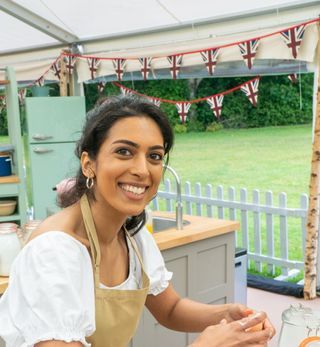 Crystelle, a contestant from The Great British Bake Off 2021