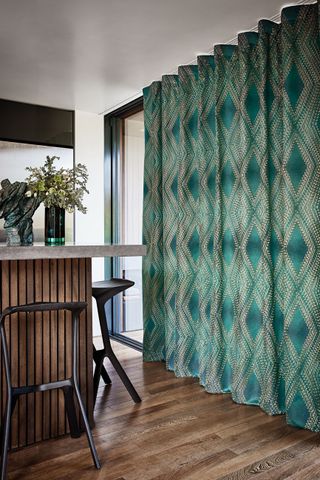 Itami collection, striking, colorful and patterned curtains