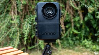 Brinno BCC5000 Time Lapse Bundle housing attached to a table