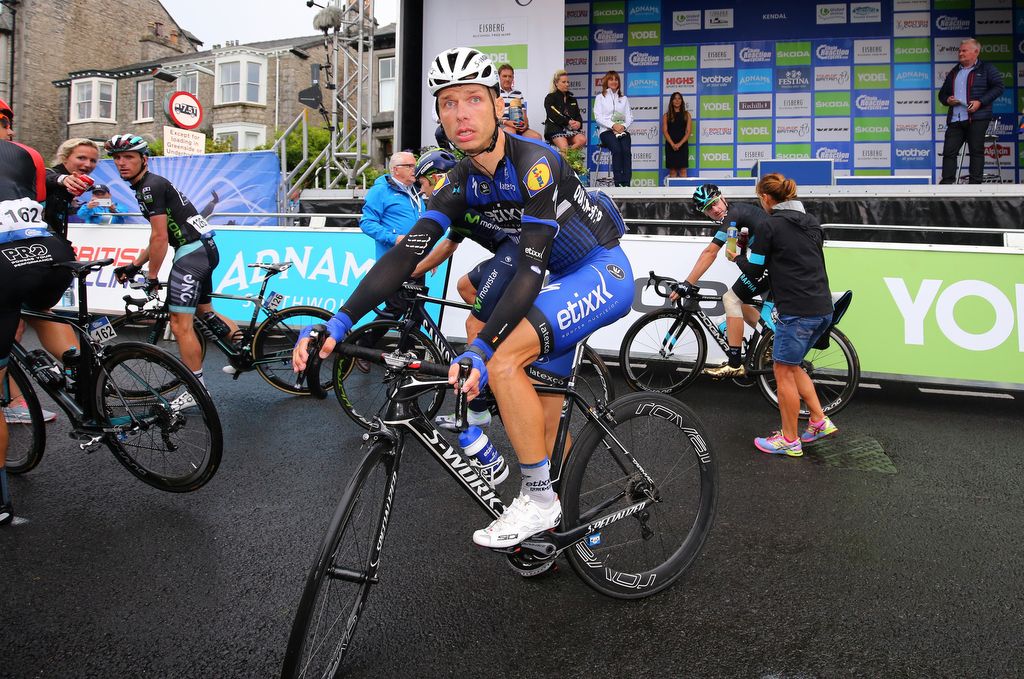 A bleary eyed Tony Martin after a wet day in the saddle