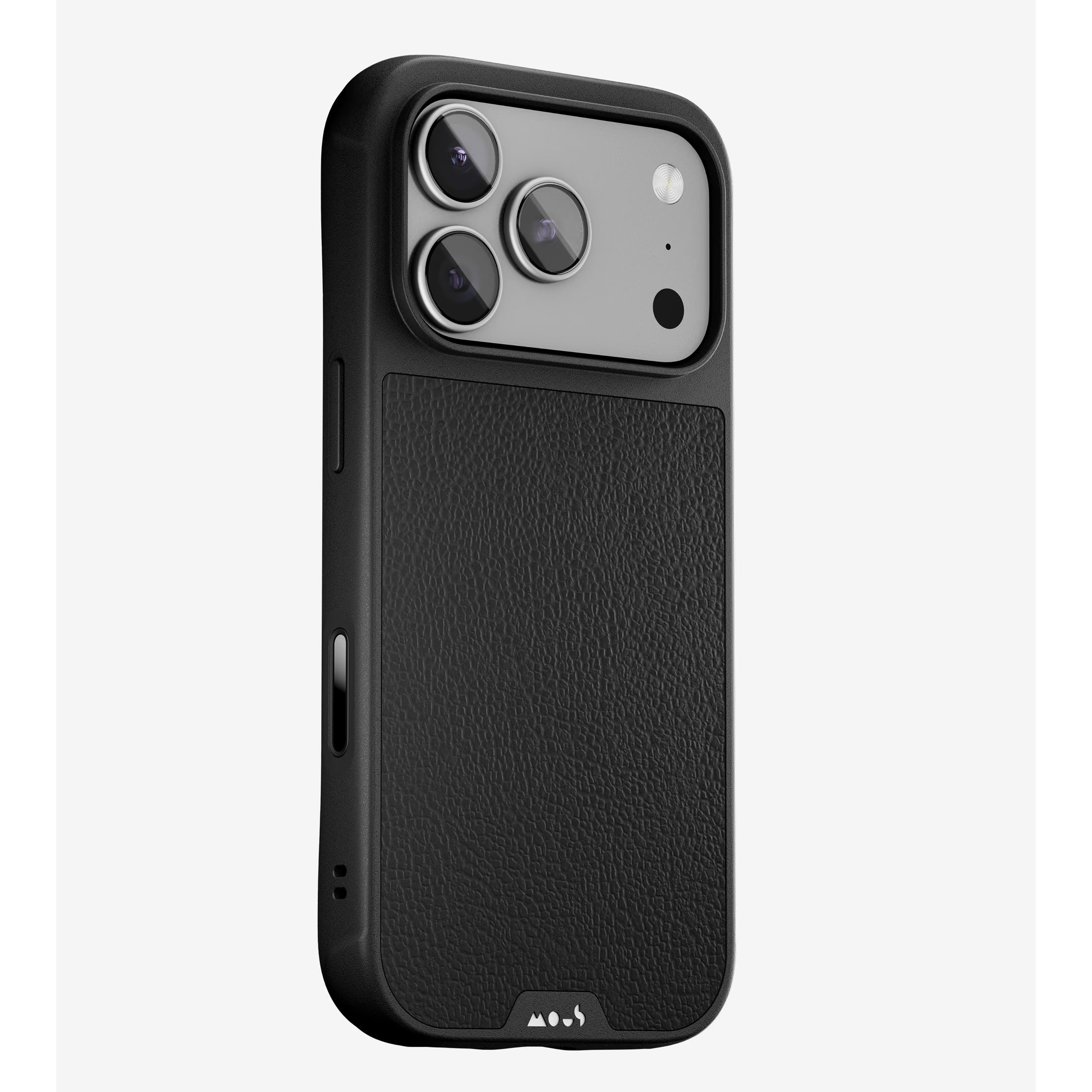 Mous Limitless Black Leather Phone Case