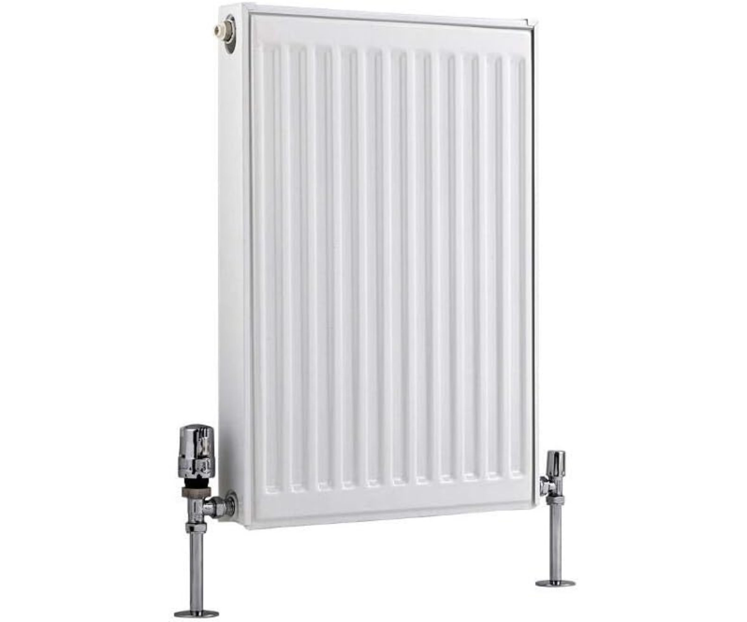 Milano Compact White Type 11 Horizontal Single Panel Convector Radiator large cut out on white background