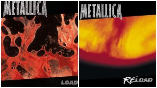 Metallica’s Load and Reload album sleeves