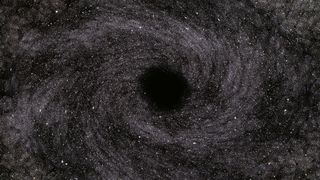 Artist's illustration black hole void 