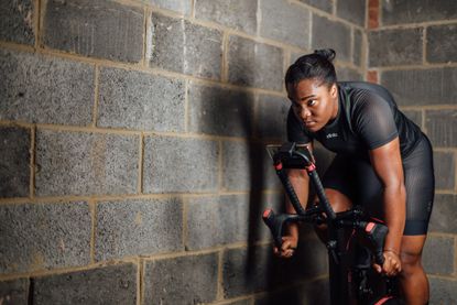 Indoor training on a Wattbike