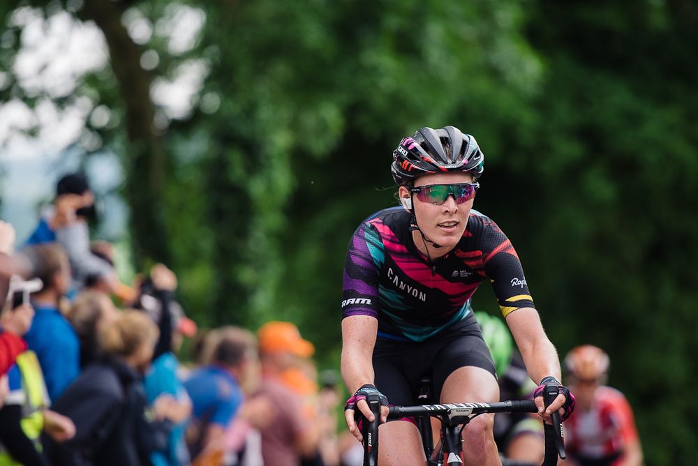 Hannah Barnes (CANYON//SRAM Racing) at Aviva Women's Tour 2016 - Stage 5.