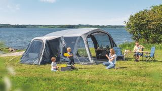 how to pitch a tent: Outwell Airville 6SA lifestyle shot