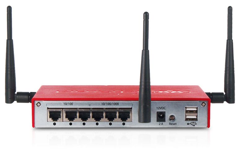 The rear of the WatchGuard XTM 23-W