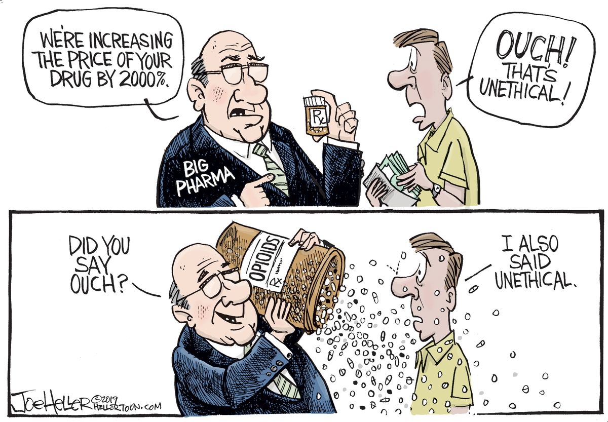 Editorial Cartoon U.S. Price Gouging Drugs Unethical Opioids | The Week