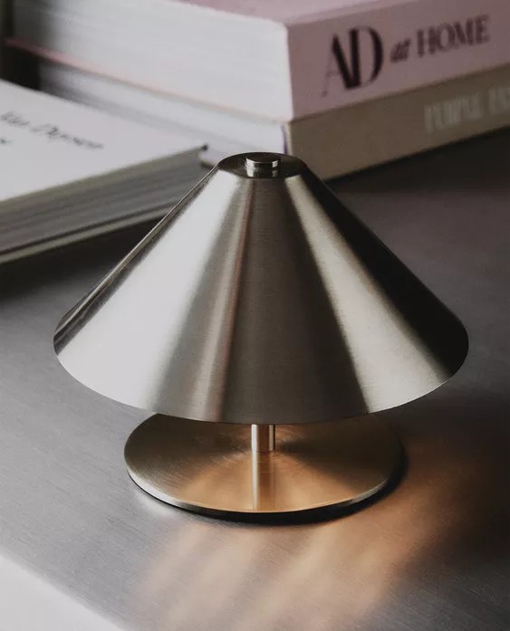 Chrome Cordless Iron Table Lamp.