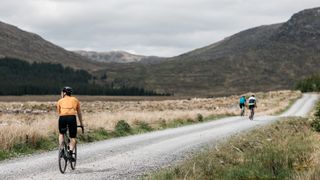 Stunning views for three gravel riders in Galloway, Scotland