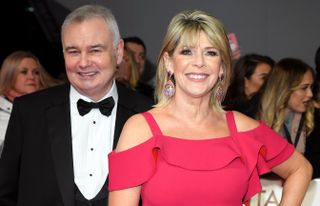 Ruth Langsford and Eamonn Holmes attend the National Television Awards 2020 at The O2 Arena on January 28, 2020