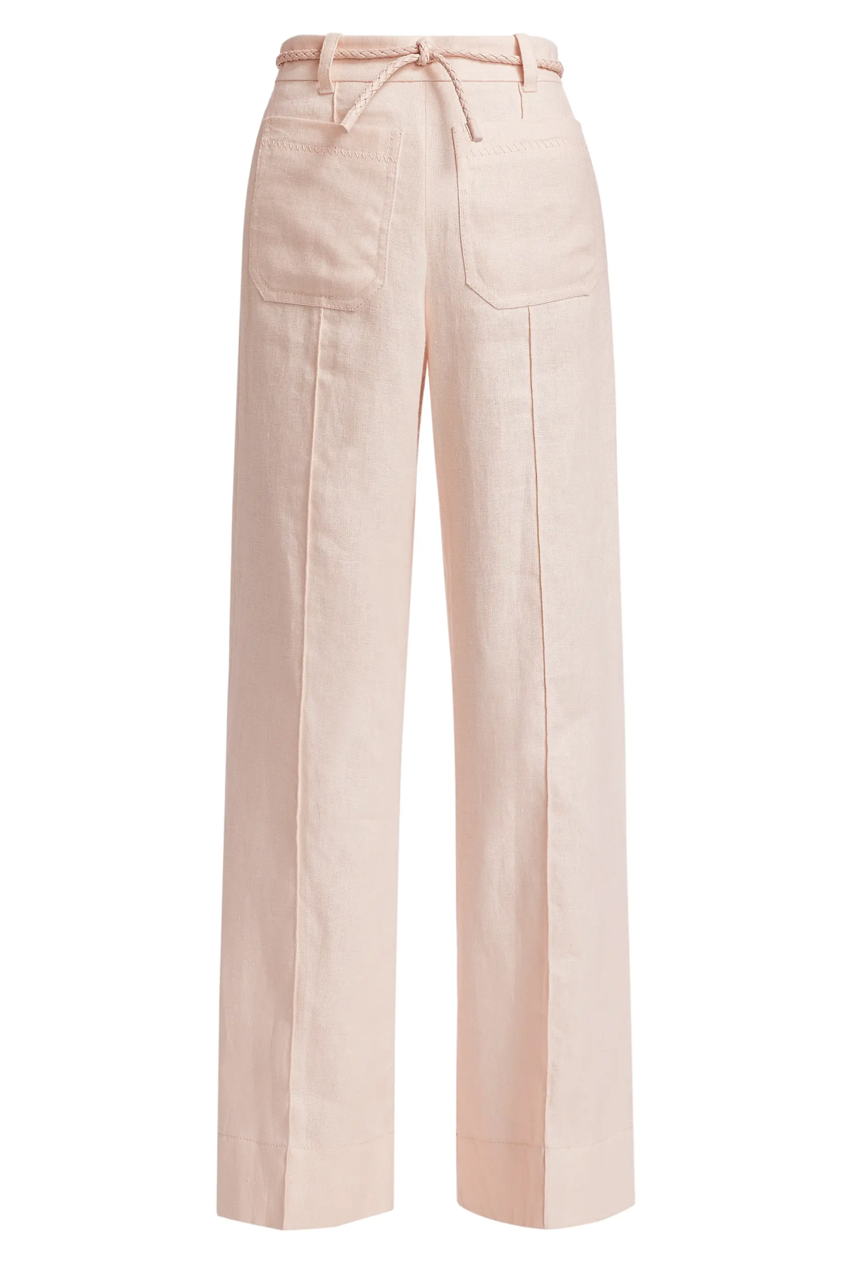 Zimmermann, Crush Linen Belted Flare Pants