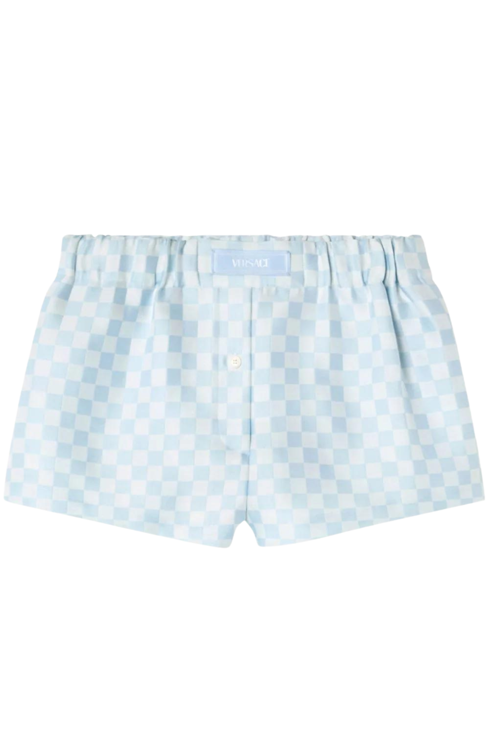 Checked Logo-Appliqué Shorts