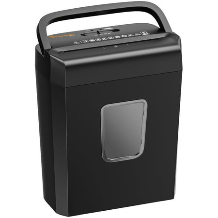 Bonsaii 6-Sheet Cross Cut Paper Shredder With 3.4 Gallon Wastebasket