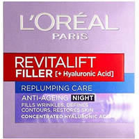 L'Oreal Revitalift Filler Hyaluronic Acid Anti-Ageing Night CreamThe ultimate night cream, filled with our favourite hyaluronic acid.