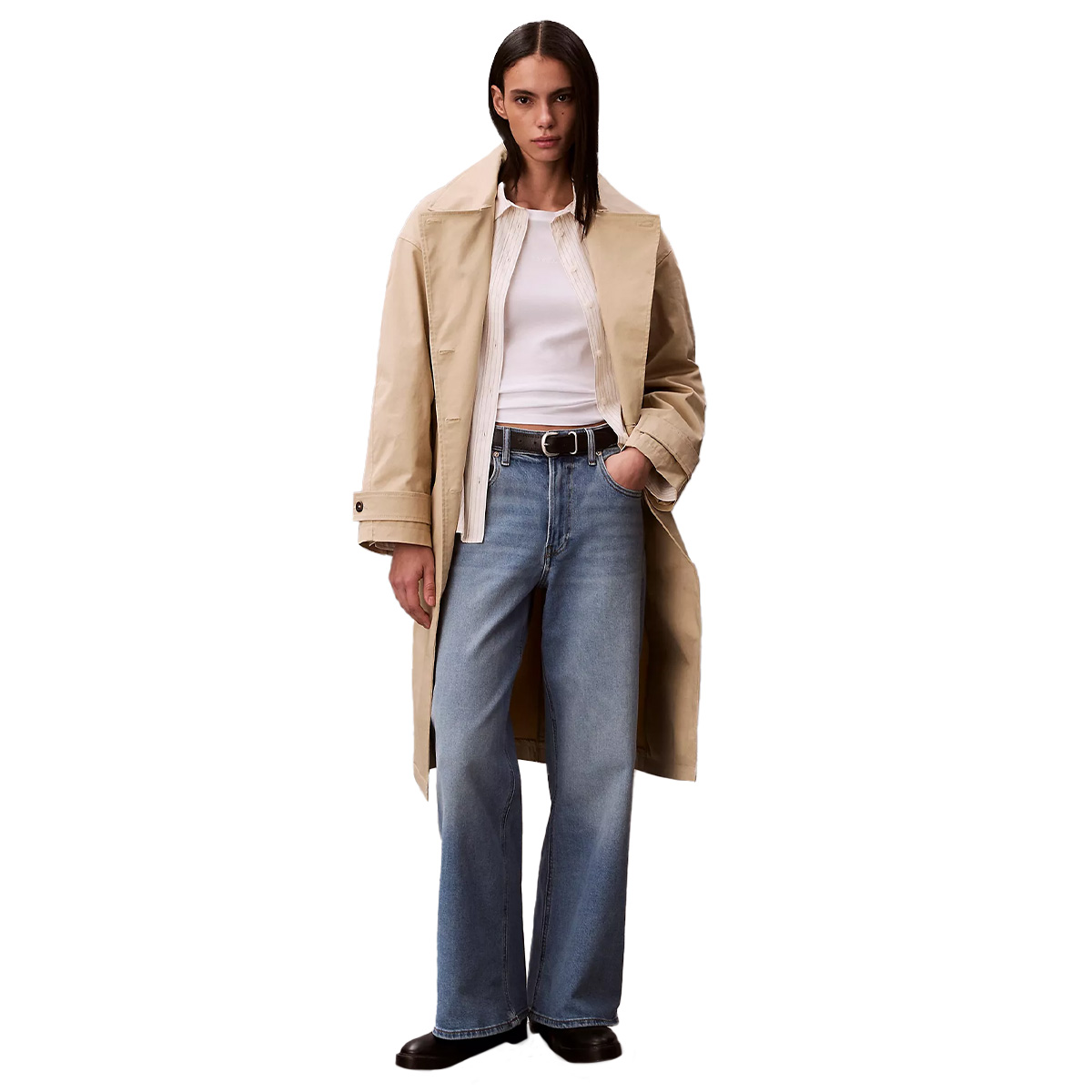 Calvin Klein , Ultra High Rise Wide Leg Jeans