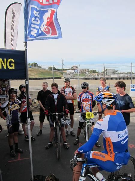 Adam Craig spent an afternoon at the 2011 Sea Otter talking about bike racing with a group of NICA students.