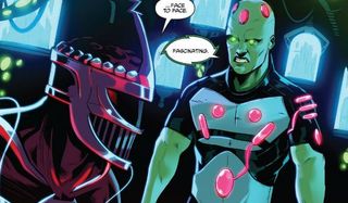 Justice League and the Power Rangers Lord Zedd Brainiac