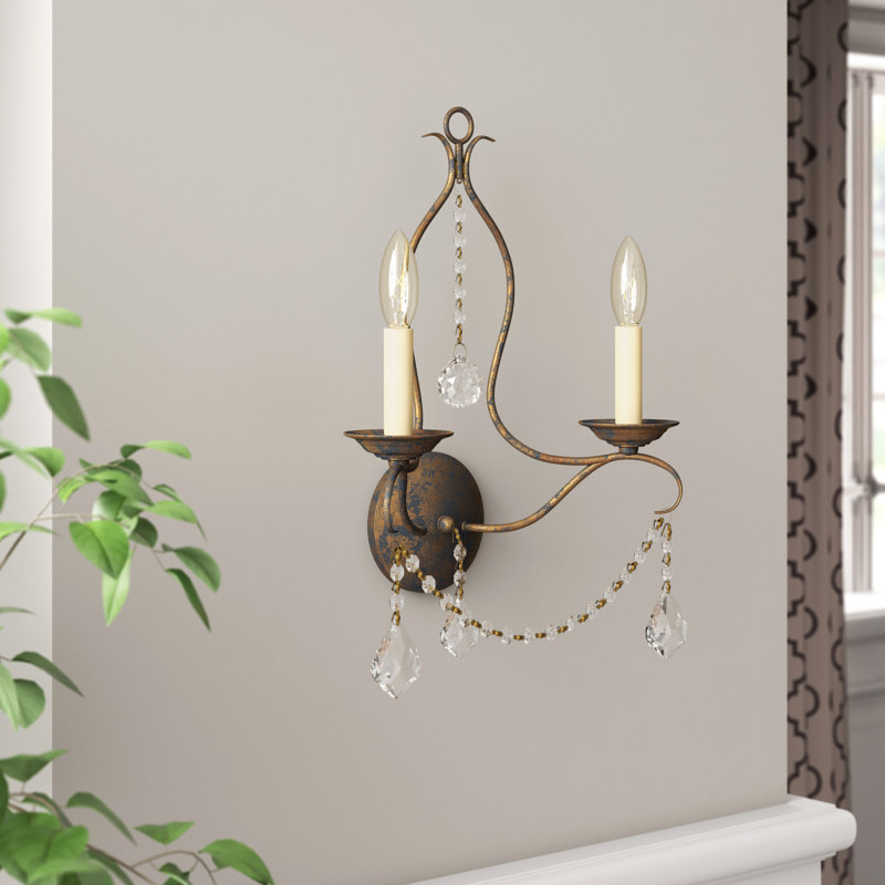 Lark Manor&amp;trade; Abdel-Rahman 2 - Light Dimmable Candle Wall Light &amp;amp; Reviews | Wayfair