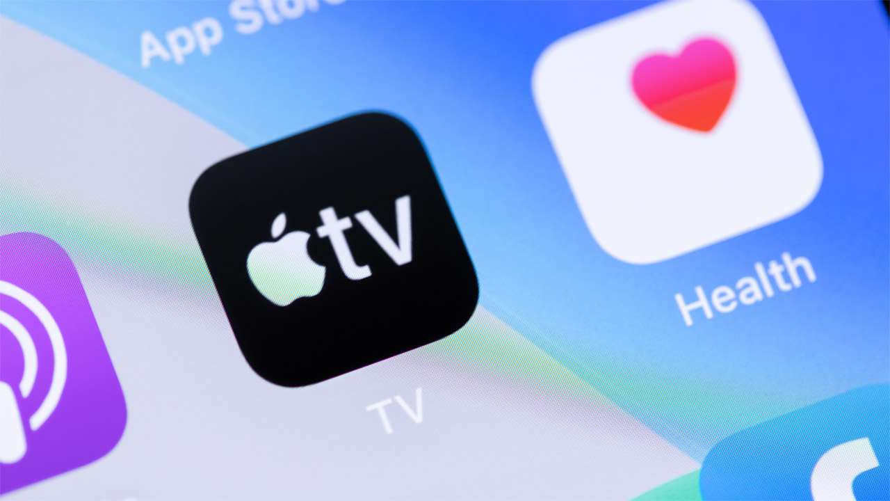 Symbol der Apple TV Plus-App auf iOS