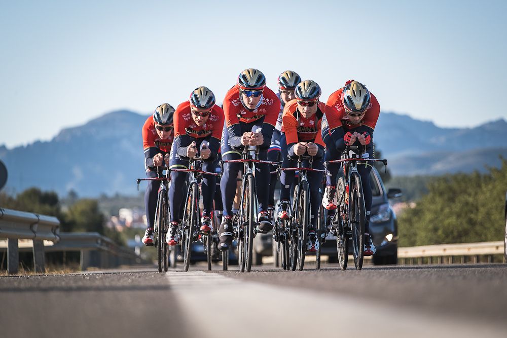 Bahrain-Merida riders train in Catalunya