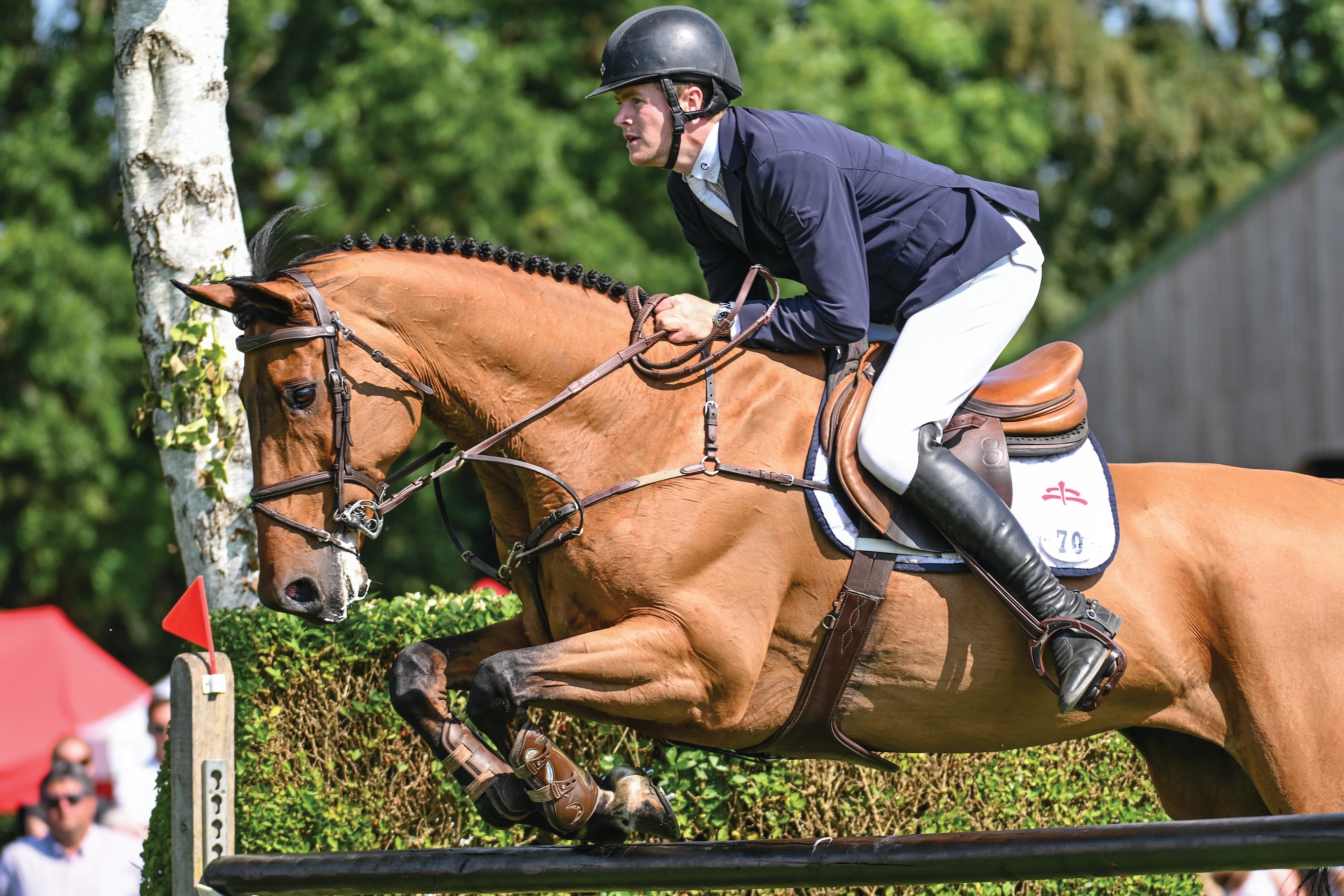 Daniel McAlinden Hickstead Derby first timers Daniel McAlinden riding Keatingstown Z Wellie Two