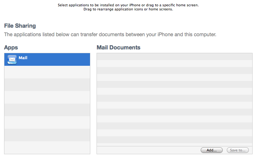 iOS beta 3 file transfer via iTunes sync