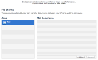 iOS beta 3 file transfer via iTunes sync
