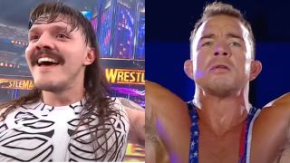 Dominik Mysterio and Chad Gable split image