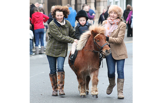 A keen young follower out with the Tanatside