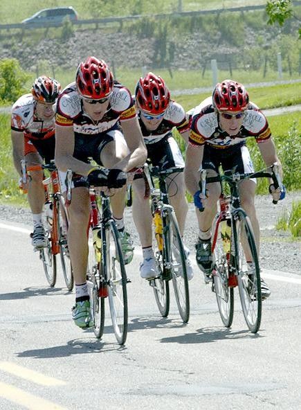 Three FRF Couriers-Caravello riders