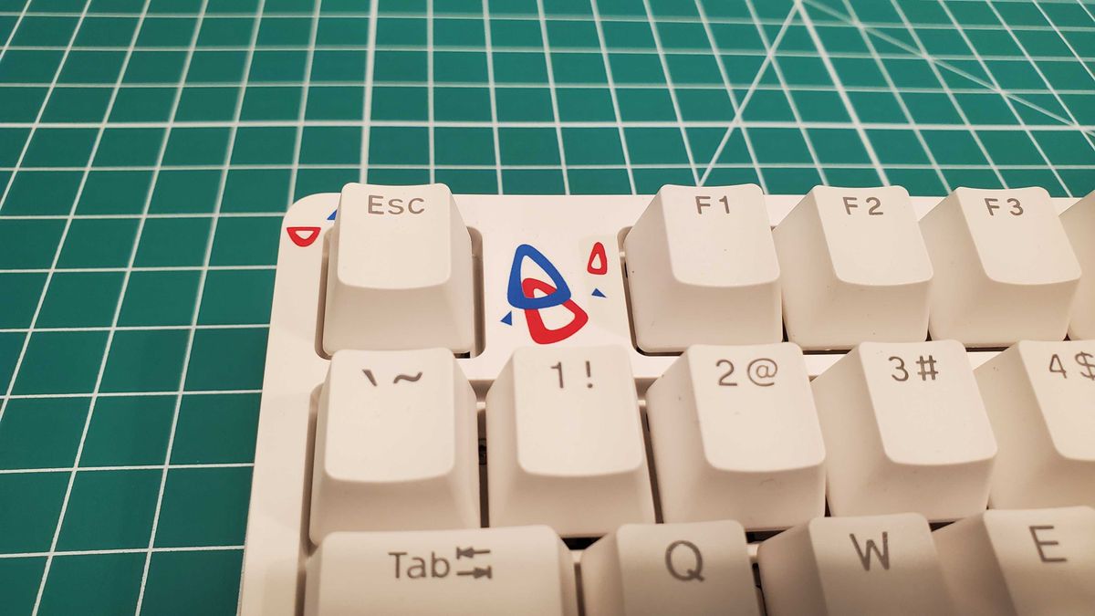 a white keyboard
