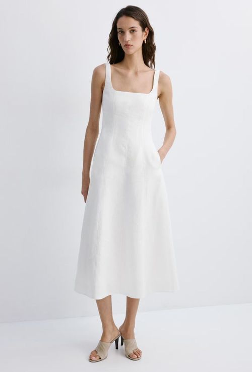 A-Line Linen Dress
