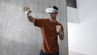 Man using Oculus Quest 2 VR headset - VR headset deals