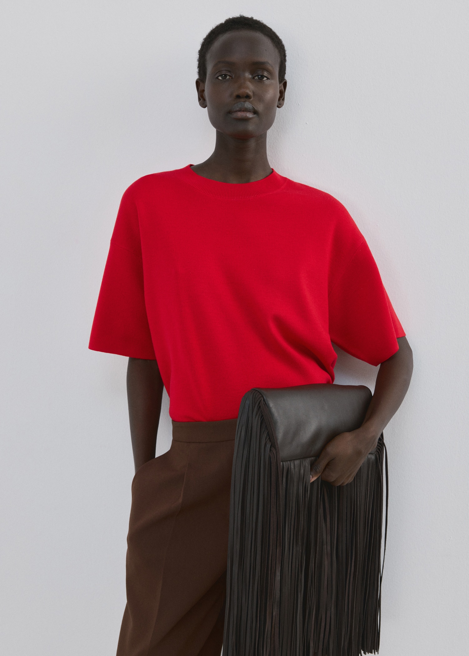 Oversize Short Sleeve Sweater - Women | Mango United Kingdom