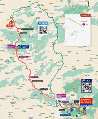 Vuelta a Espana stage 15 - Map