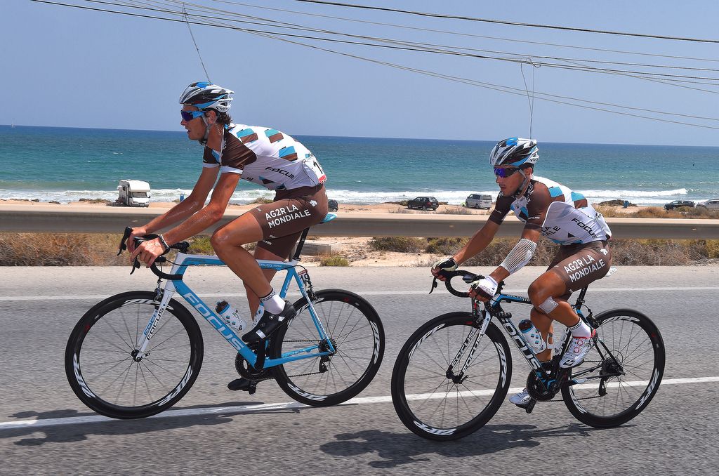 Johan Vansummeren and Domenico Pozzovivo (Ag2r)