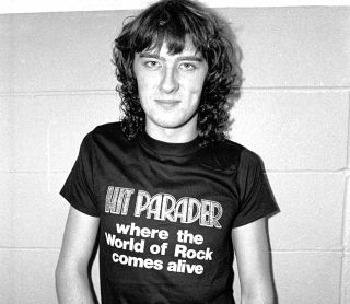 Def Leppard’s Joe Elliott backstage at a gig in 1981