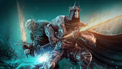 Lords of the Fallen twin knights with swords and spears