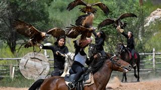 Kyrgyz hunters